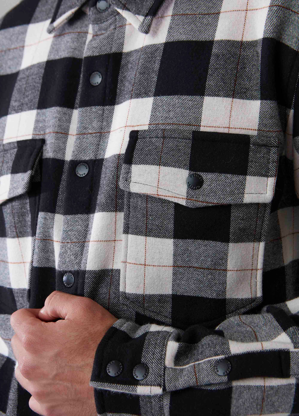 Overshirt Xadrez Areia/Preto/Vinho – Osklen – foto 6