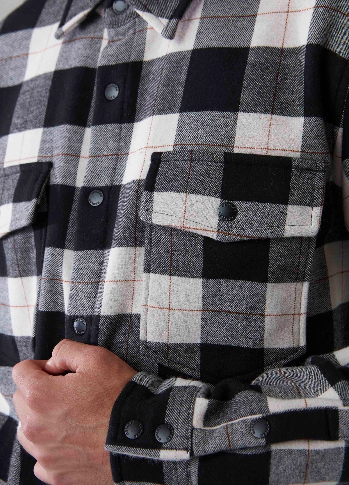 Overshirt Xadrez Areia/Preto/Vinho – Osklen – foto 6