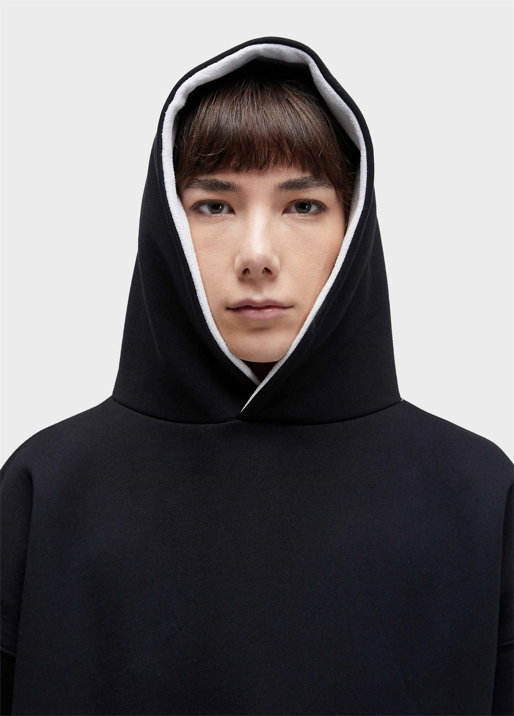 Casaco Double Capuz Moletom Fleece Preto Off-White – Osklen – foto 4