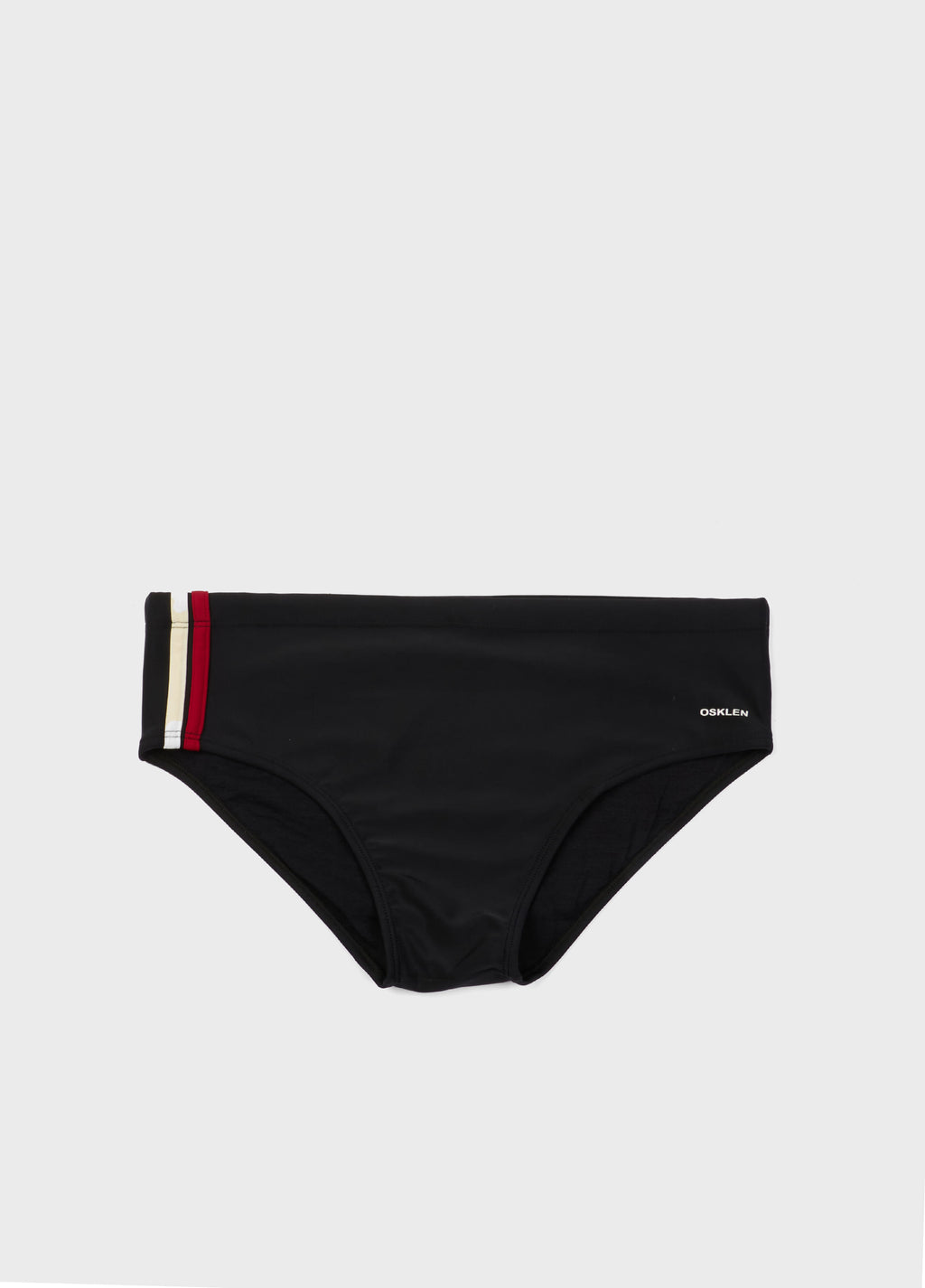 Sunga Slim Retro Tape Preto/Off-White – Osklen – foto 1