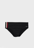 Sunga Slim Retro Tape Preto/Off-White – Osklen – foto 1