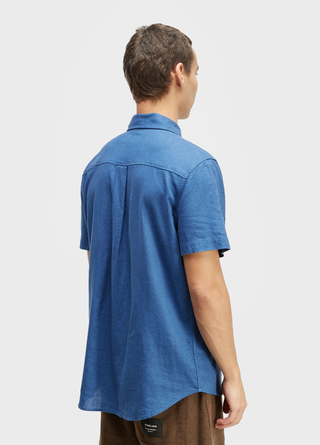 Camisa Linen Casual Soft MC Indigo Medio – Osklen – foto 4