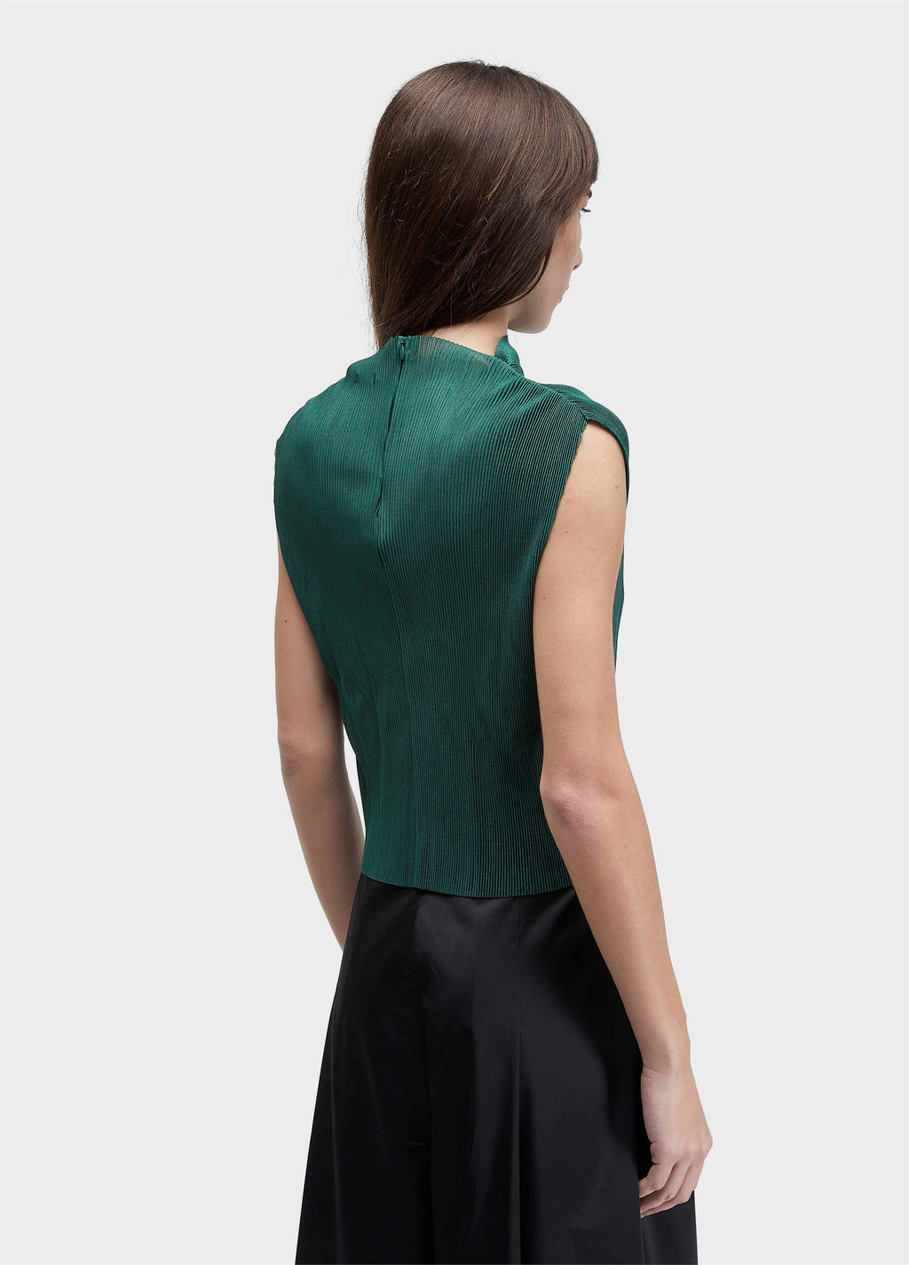 Blusa Sleeveless Plissé Verde Esmeralda – Osklen – foto 4