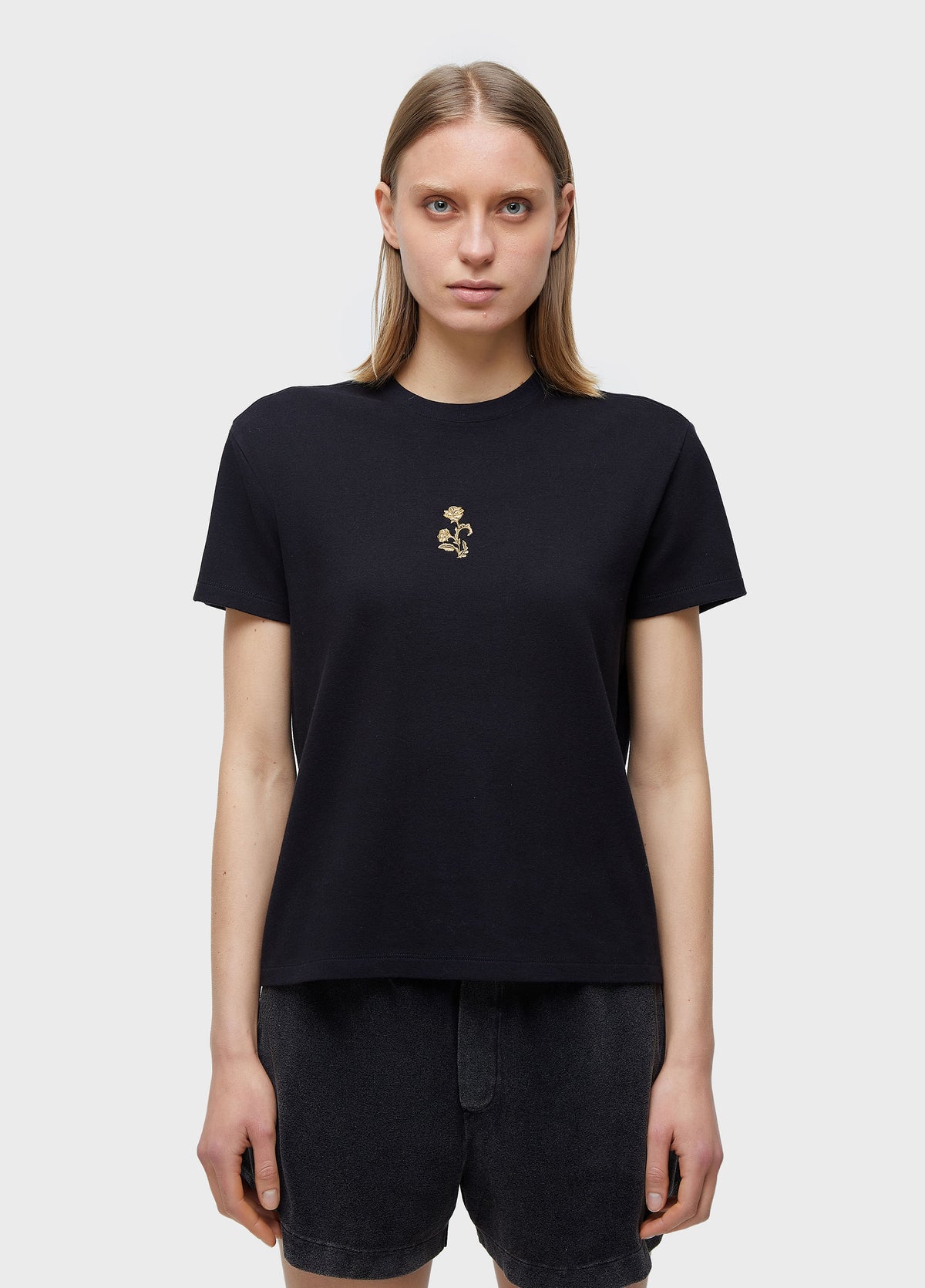 T-SHIRT BORDADO TINY ROSE