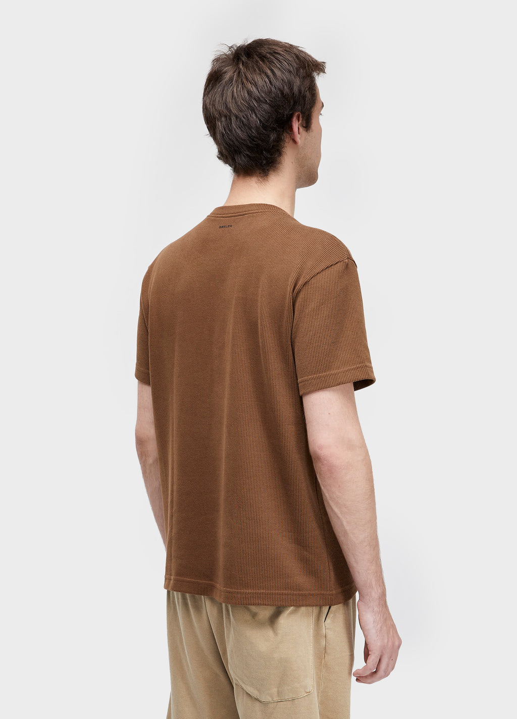 T-Shirt Canelado Pure Soft MC Marrom Onix – Osklen – foto 4