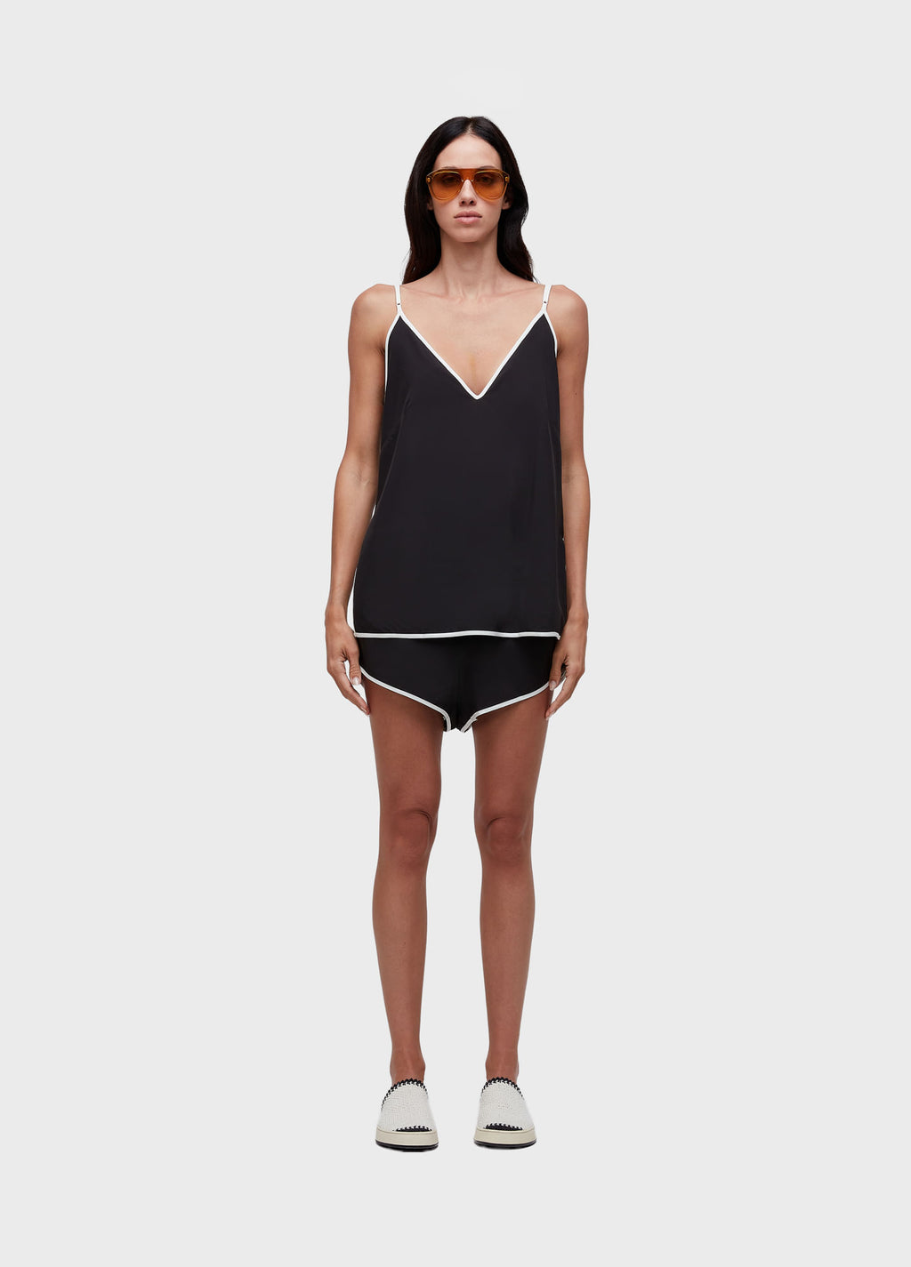 Short Superlight Viés Preto/Off-White – Osklen – foto 1