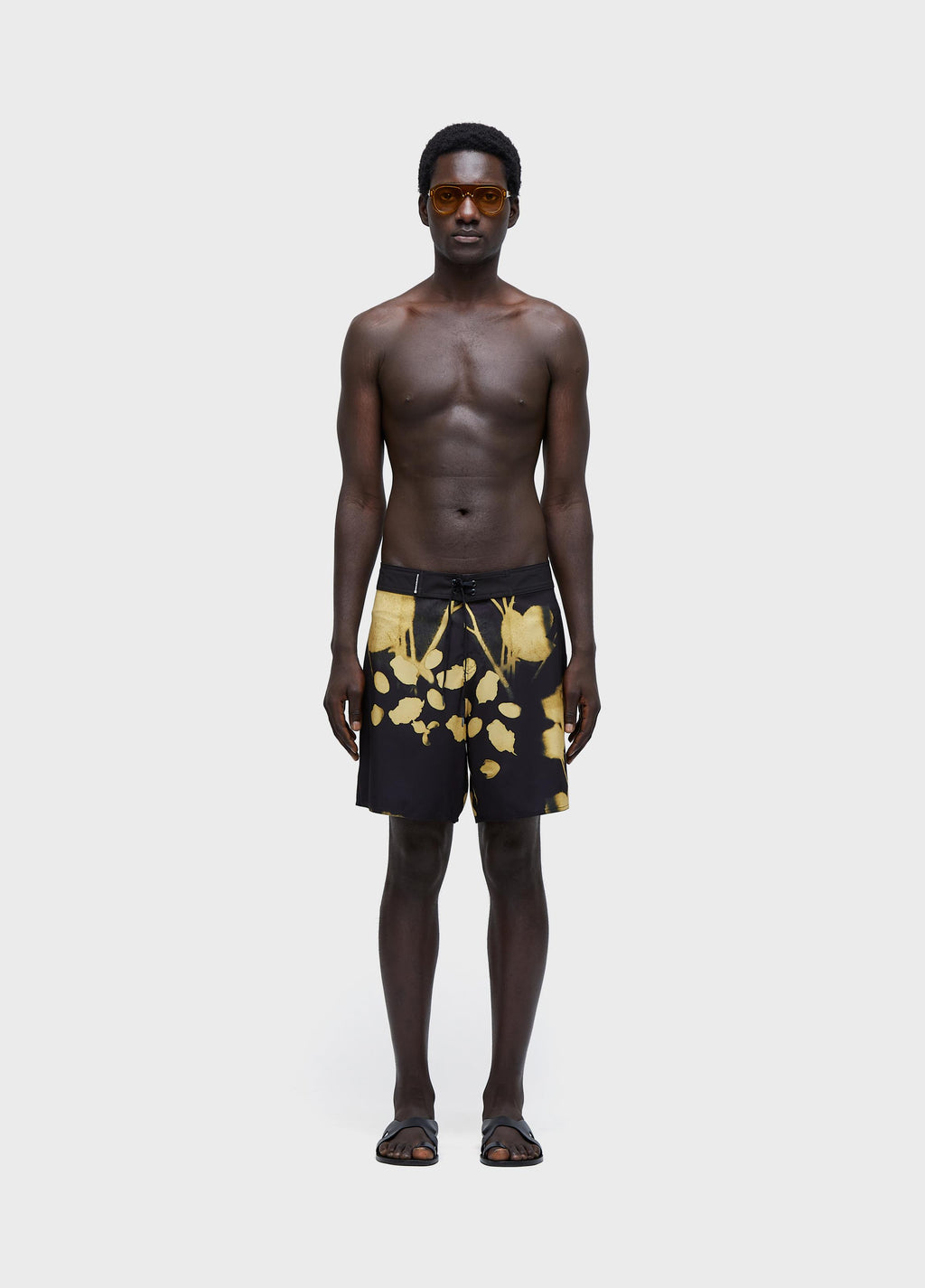 Bermuda Surf Rose Gema Preto/Amarelo – Osklen – foto 1