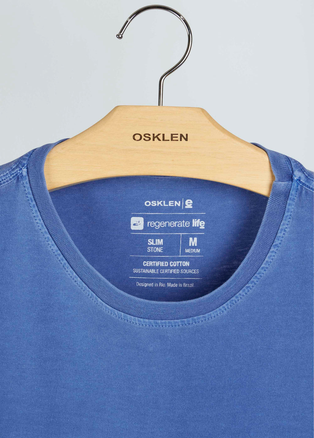 T-Shirt Stone Arpx Azul Cobalto – Osklen – foto 2