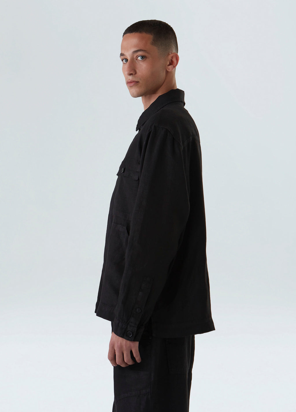 Oveshirt Linen Bold Preto – Osklen – foto 3