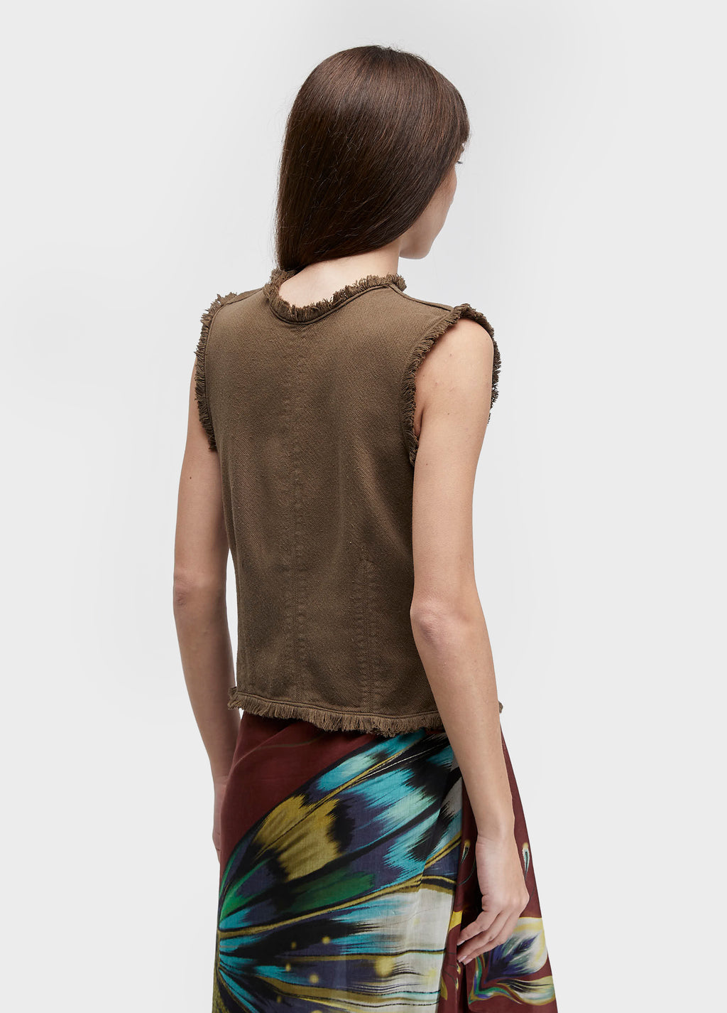 Blusa Sleeveless Organic Cotton Marrom Onix – Osklen – foto 4