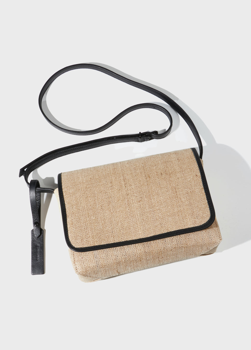Bolsa Carteiro Juta Natural/Preto – Osklen – foto 3