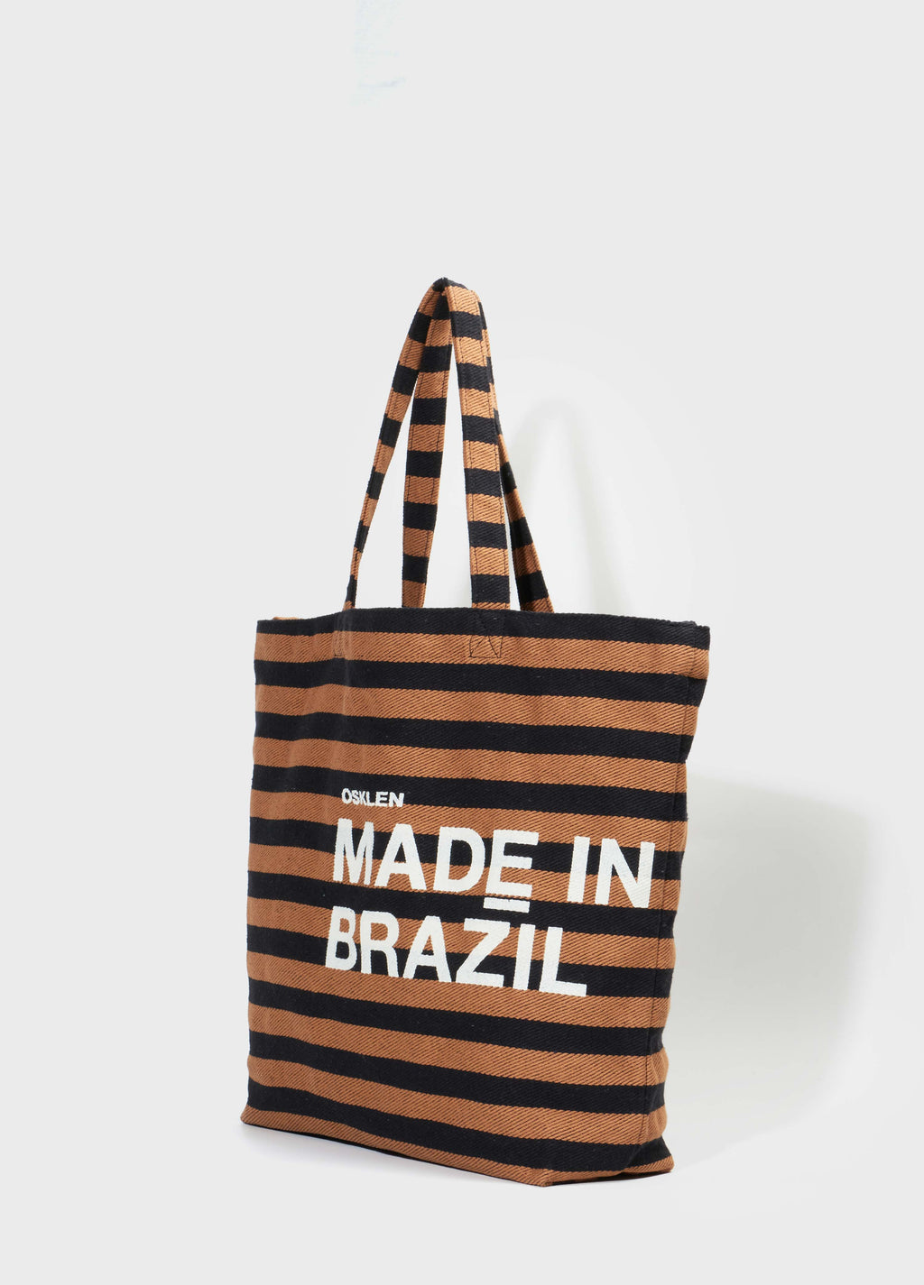Bolsa Tote Made In Brazil Black Stripes Caqui/Preto – Osklen – foto 2