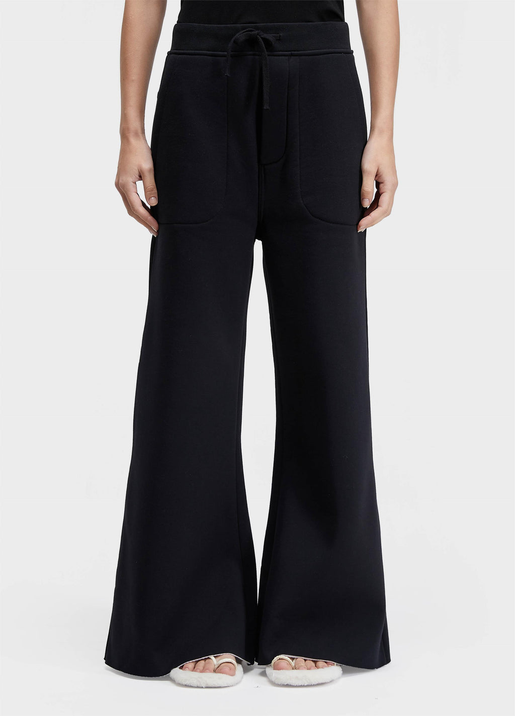 Calça Double Moletom Fleece Preto/Off-White – Osklen – foto 3