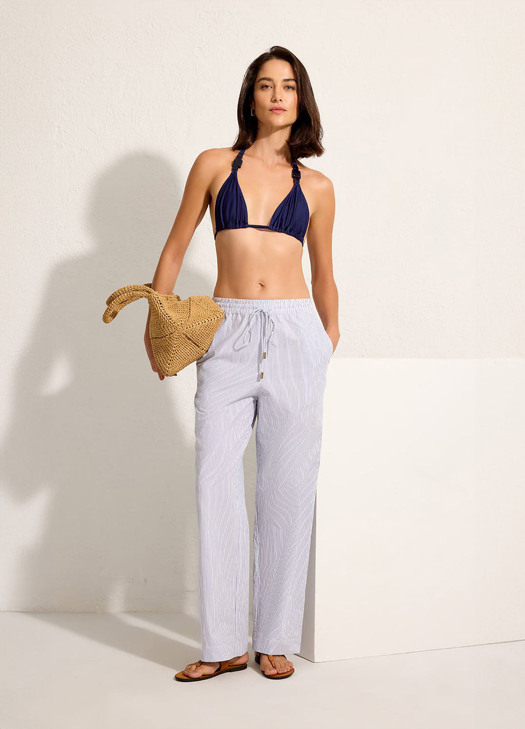 CALÇA RETA ELÁSTICO