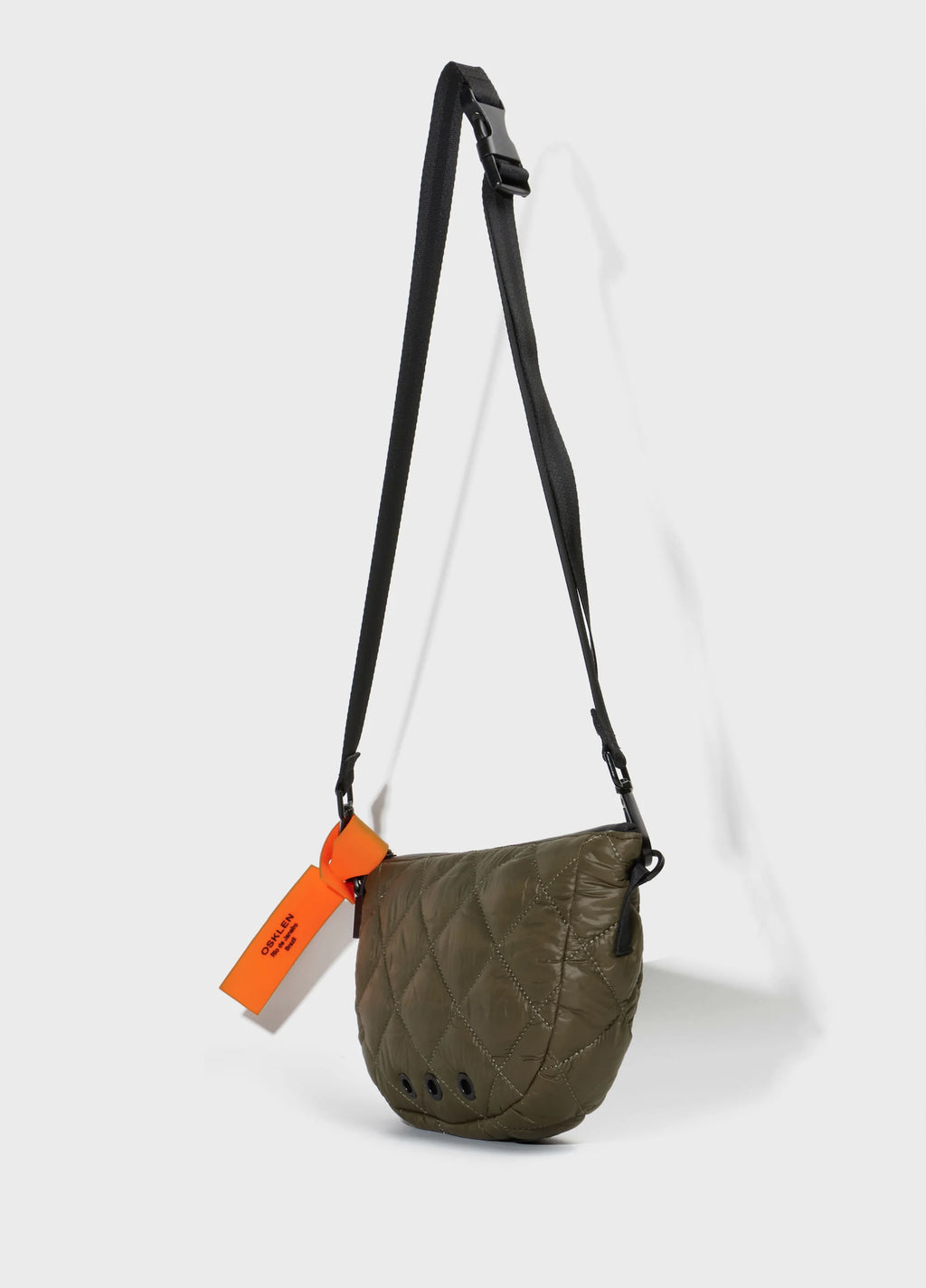 Bolsa Mini Andiroba Nylon Matelassê Verde Forest/Preto – Osklen – foto 2