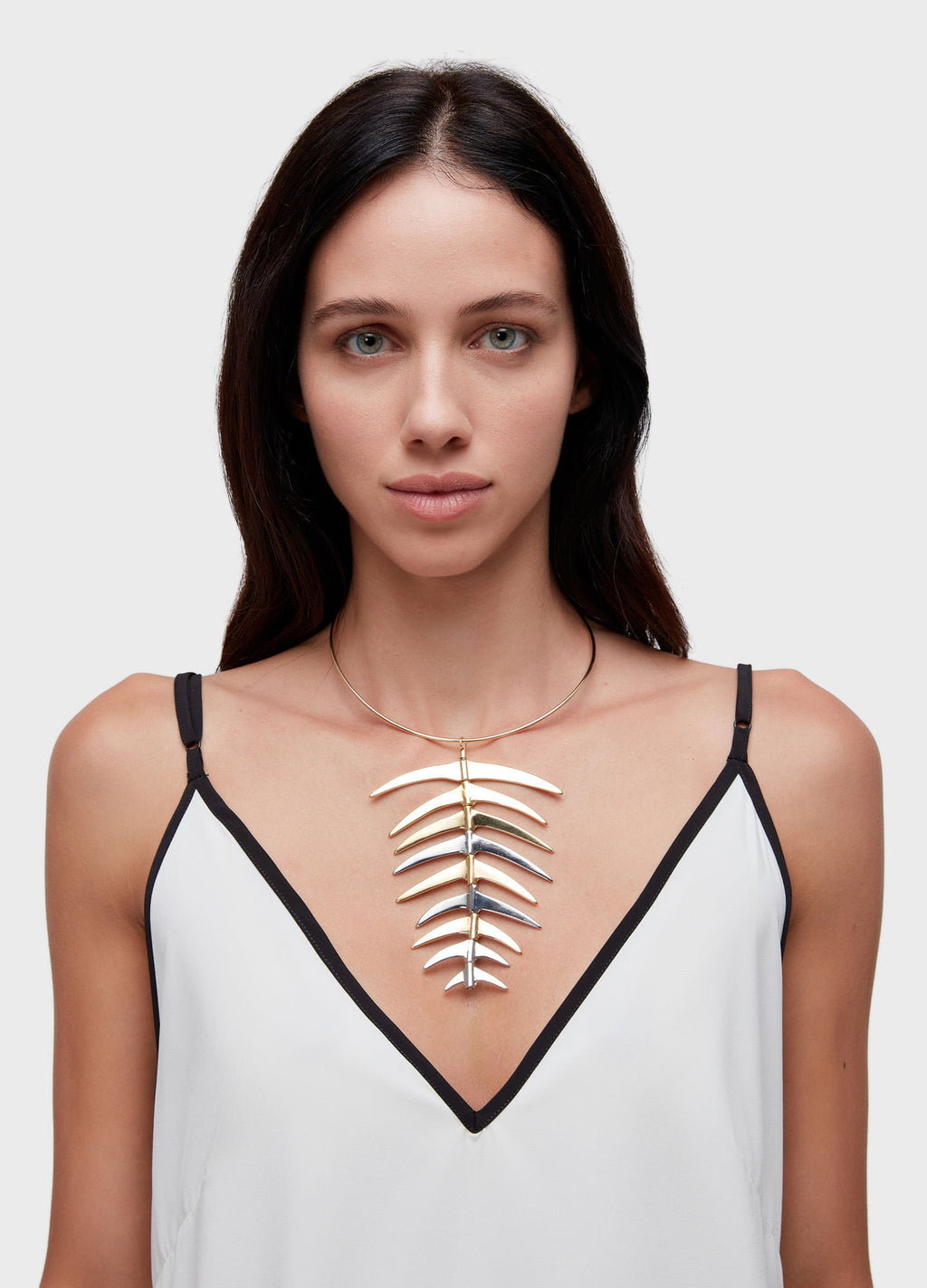 Colar Spine Part Prata/Dourado – Osklen – foto 2