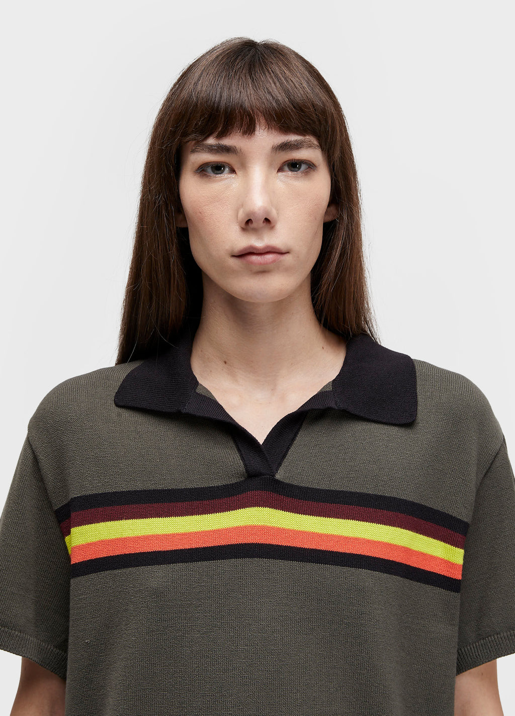 Blusa Polo Tricot Colorfull Winter Marrom – Osklen – foto 3