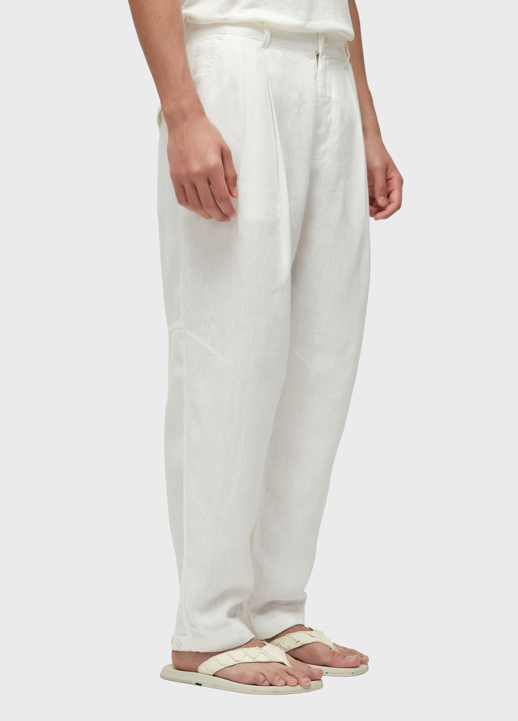 Calça Alfaiataria Smoking Linen Off-White – Osklen – foto 3