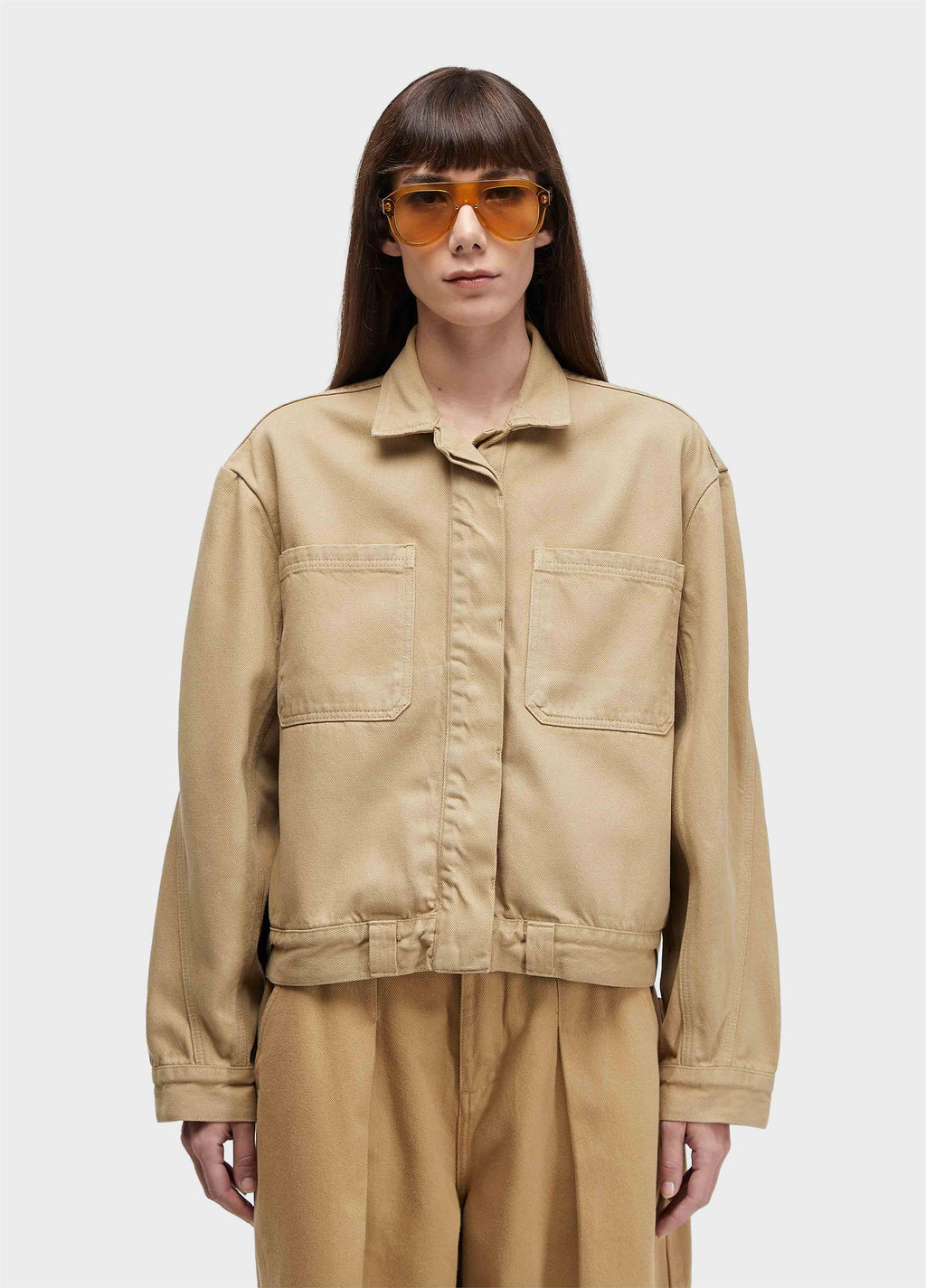 Overshirt Bolsos Denim Caqui – Osklen – foto 1