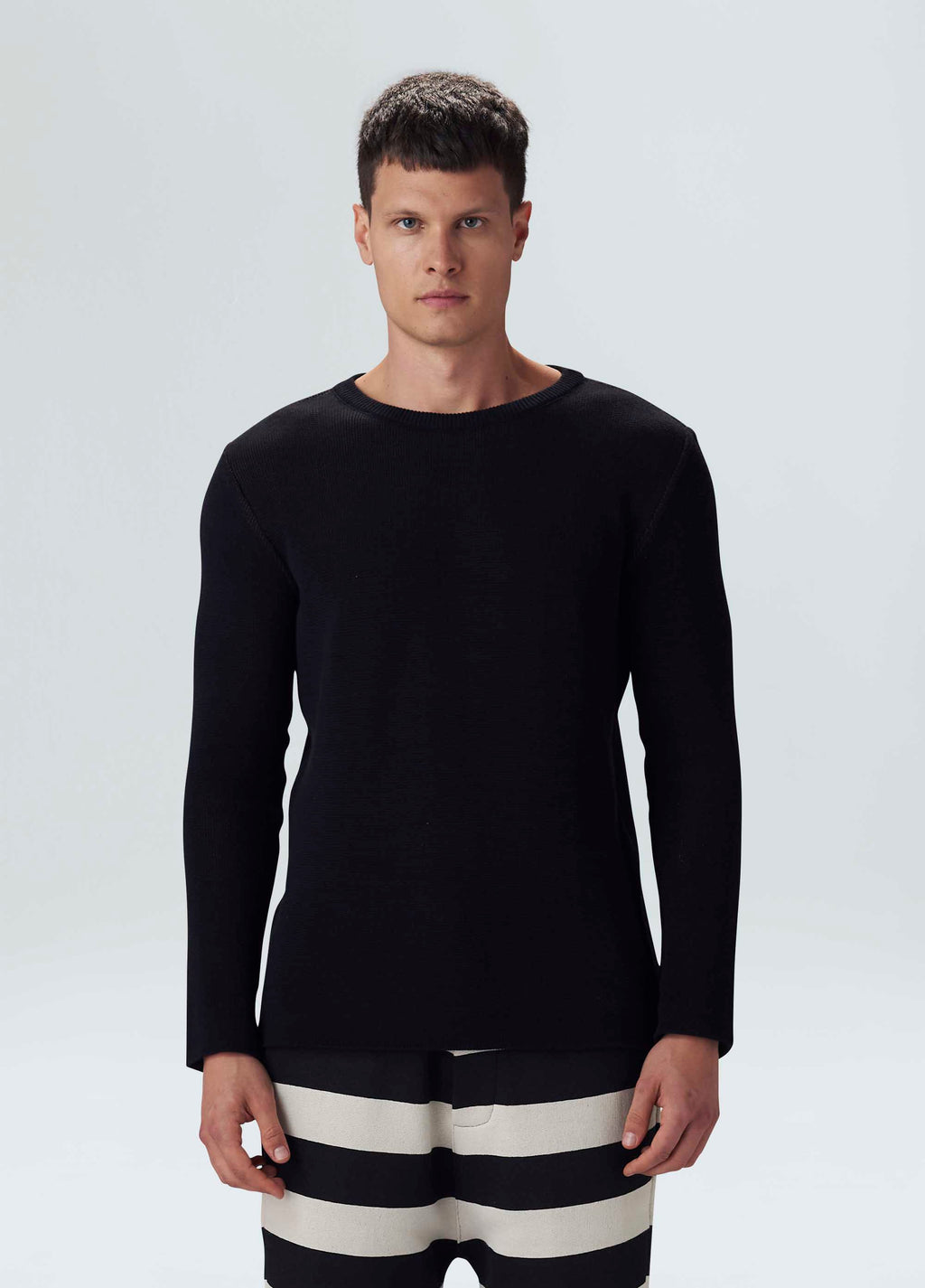 Sweater Tricot Double Preto/Forest – Osklen – foto 1