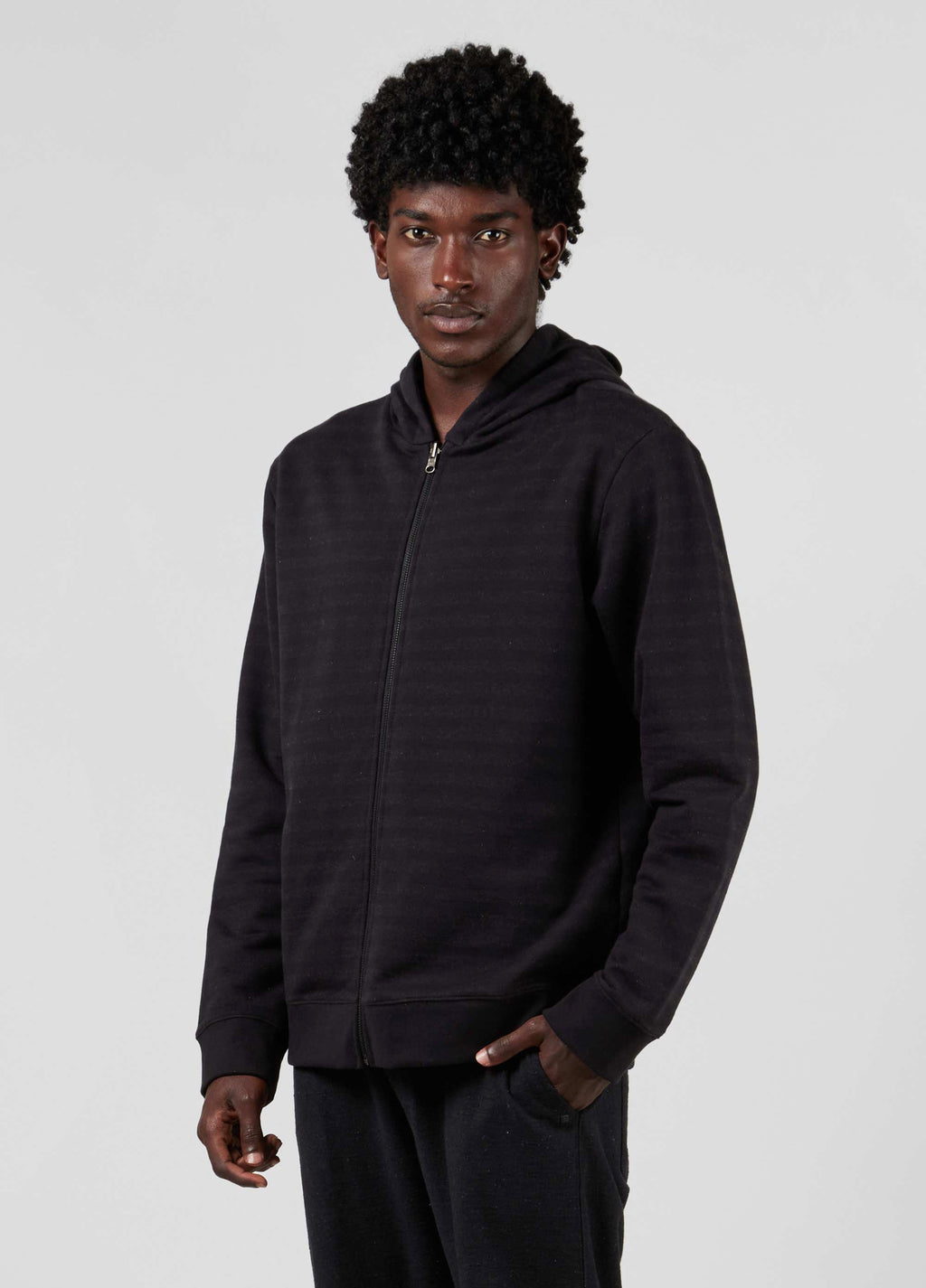 CASACO DOUBLE STRIPPED HOOD ZIPPER