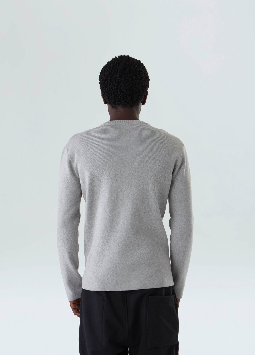 Tricot Solid Cotton Cinza Mescla Claro – Osklen – foto 2