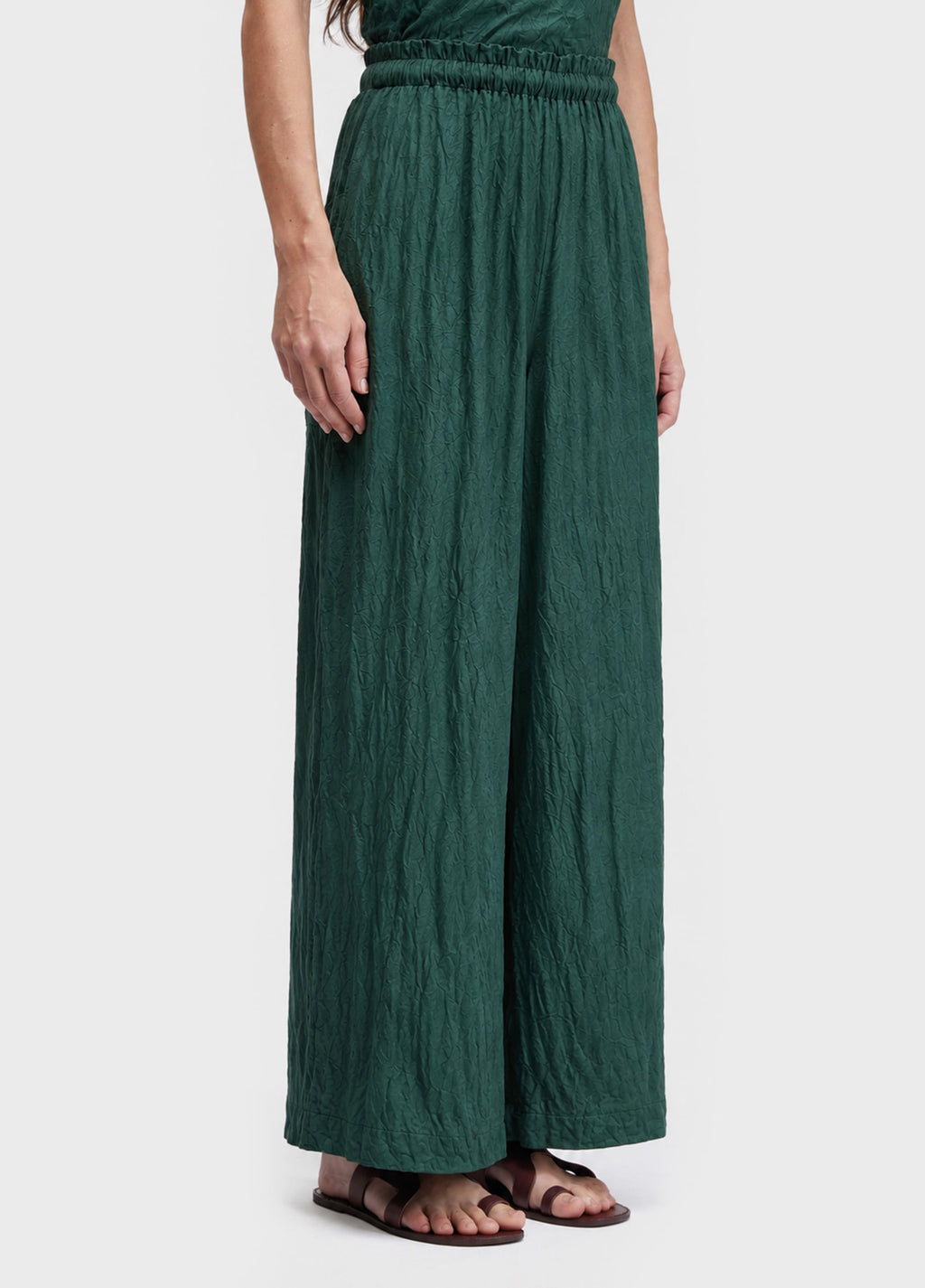 Calça Wrinkled Colour Verde Esmeralda – Osklen – foto 3