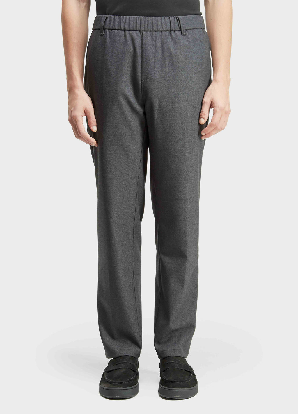 Calça Alfaiataria Knit Cinza Mescla Escuro – Osklen – foto 2