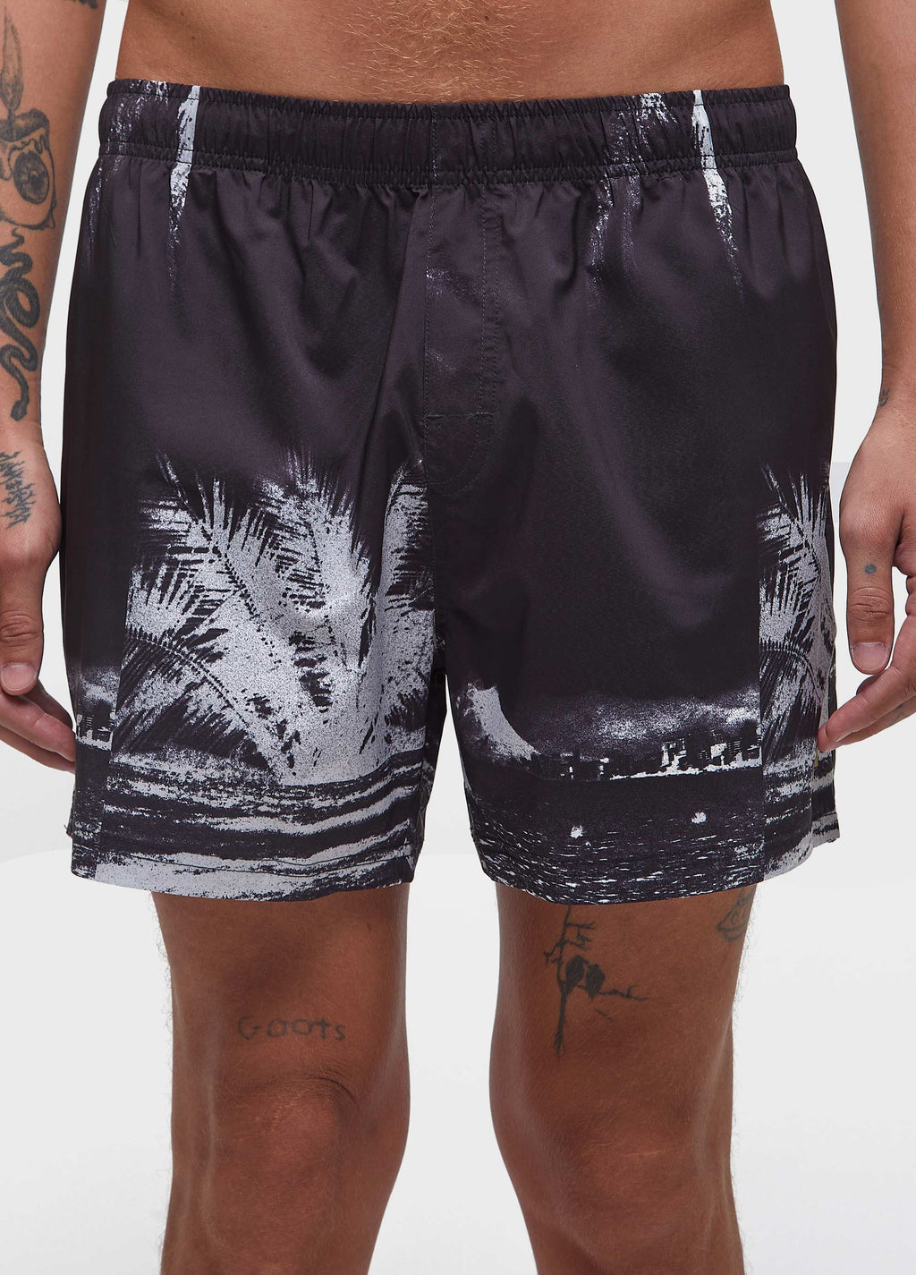 Beach Short Aquaone Paradise Preto/Off-White – Osklen – foto 4