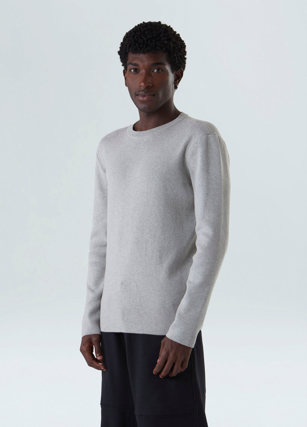Tricot Solid Cotton Cinza Mescla Claro – Osklen – foto 3