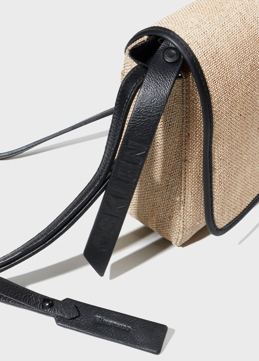 Bolsa Carteiro Juta Natural/Preto – Osklen – foto 5