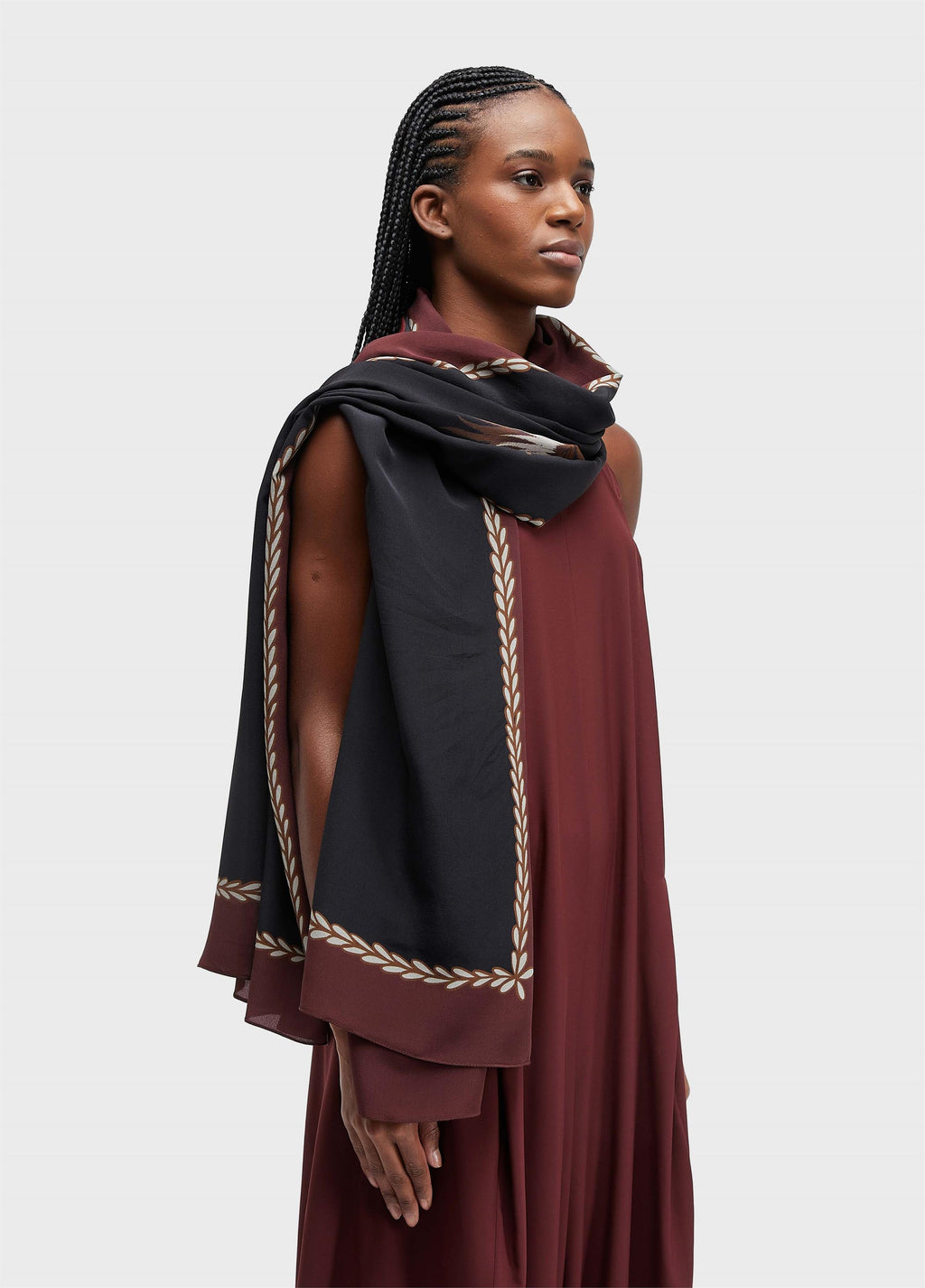 Lenço Louva Deus Preto Vermelho – Osklen – foto 2