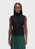 Top Cropped Gola Alta Textura Preto – Osklen – foto 1