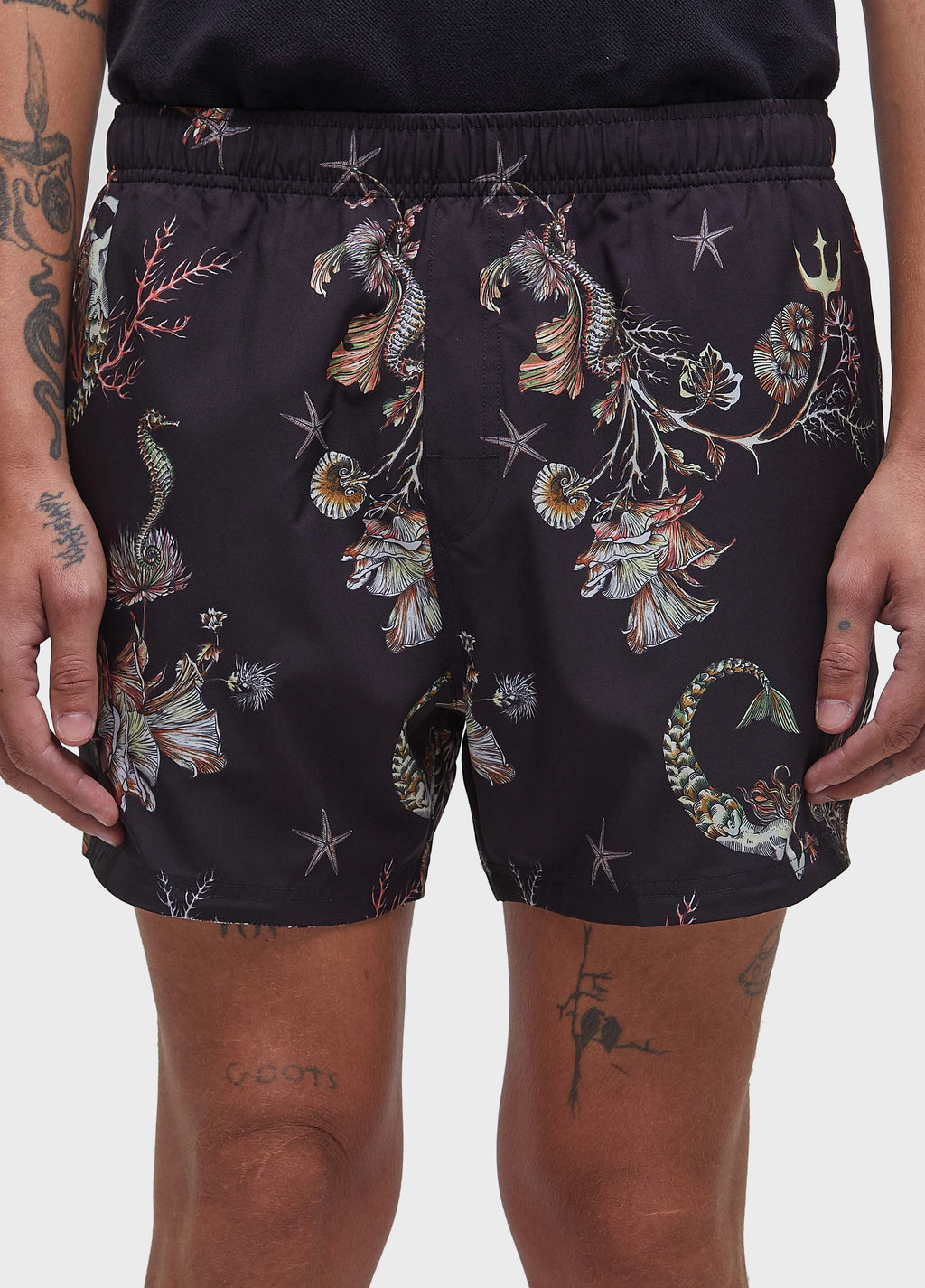 Beach Short Oceans Preto/Vermelho – Osklen – foto 3