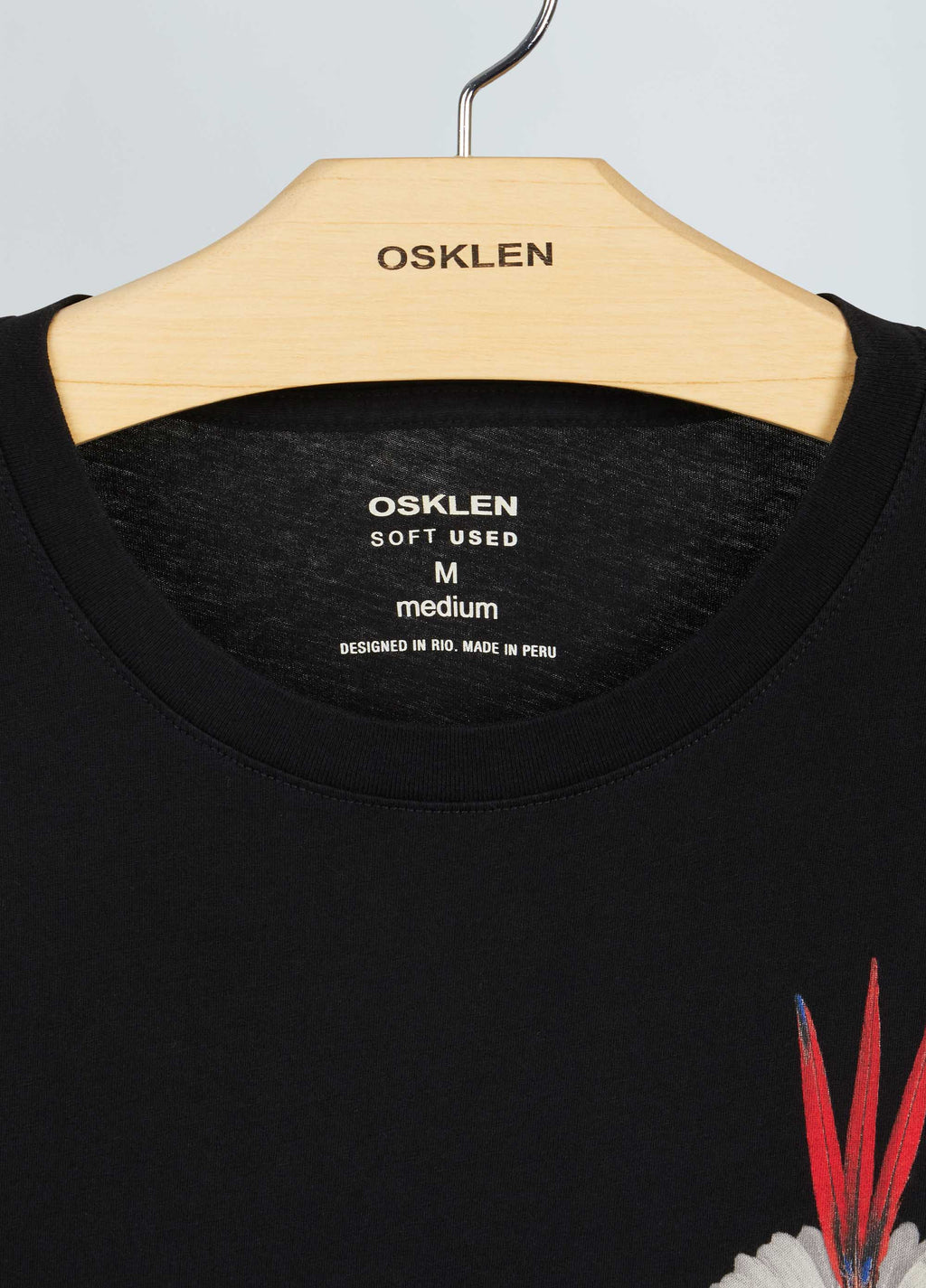 T-Shirt Soft Used Cocar Preto – Osklen – foto 2