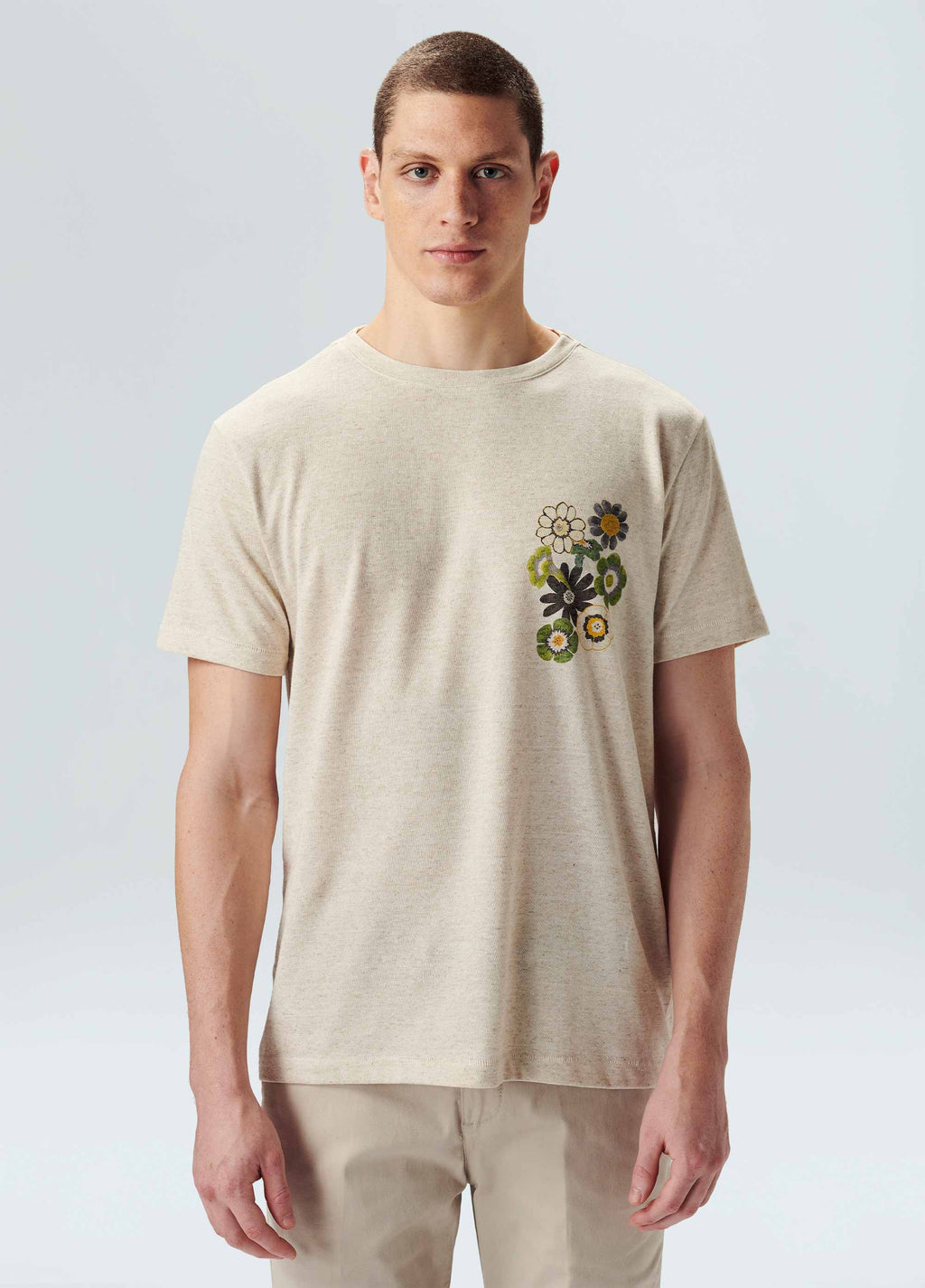 T-Shirt Ecoblend Light Floral Natural – Osklen – foto 1