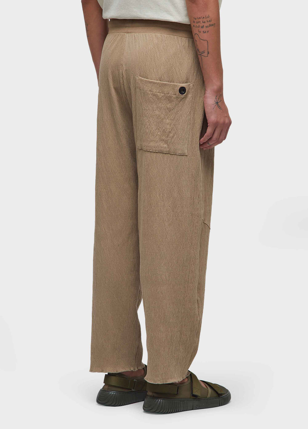 Calça Wrinkled Yogue New Palha – Osklen – foto 4