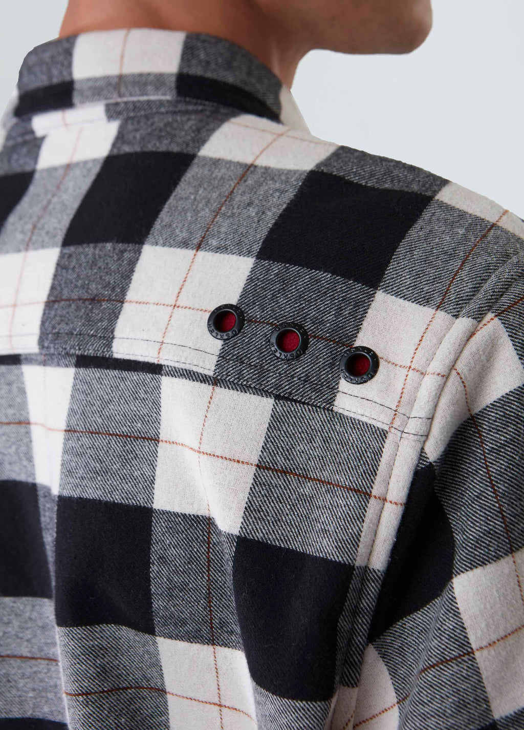 Overshirt Xadrez Areia/Preto/Vinho – Osklen – foto 5
