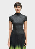 Blusa MC Gola Plissado Crunch Preto – Osklen – foto 1