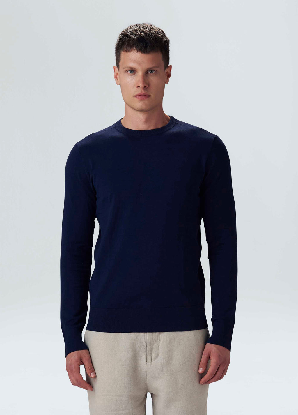 Sweater Tricot Classic Cotton II Marinho – Osklen – foto 1