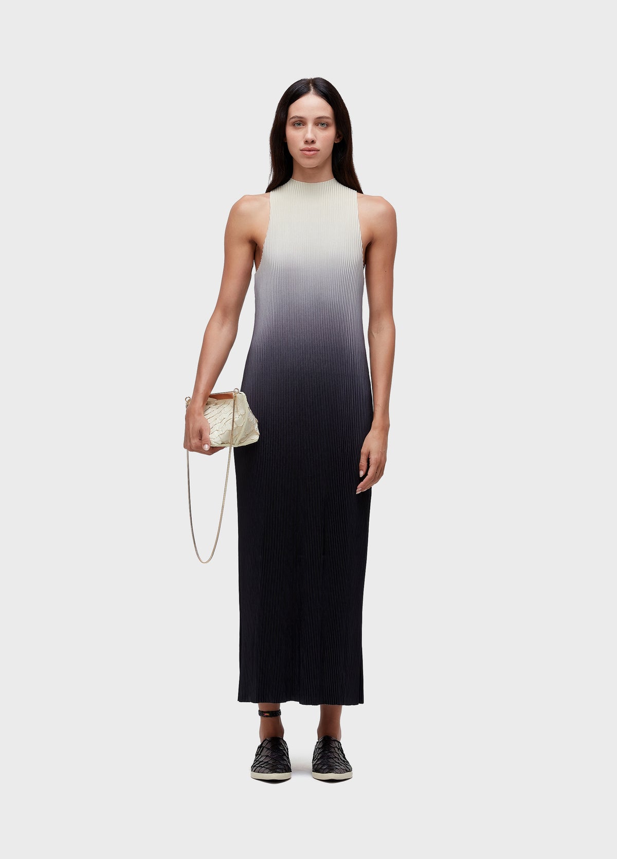 VESTIDO RAGLAN LONGUI PLISSÊ DEGRADÊ