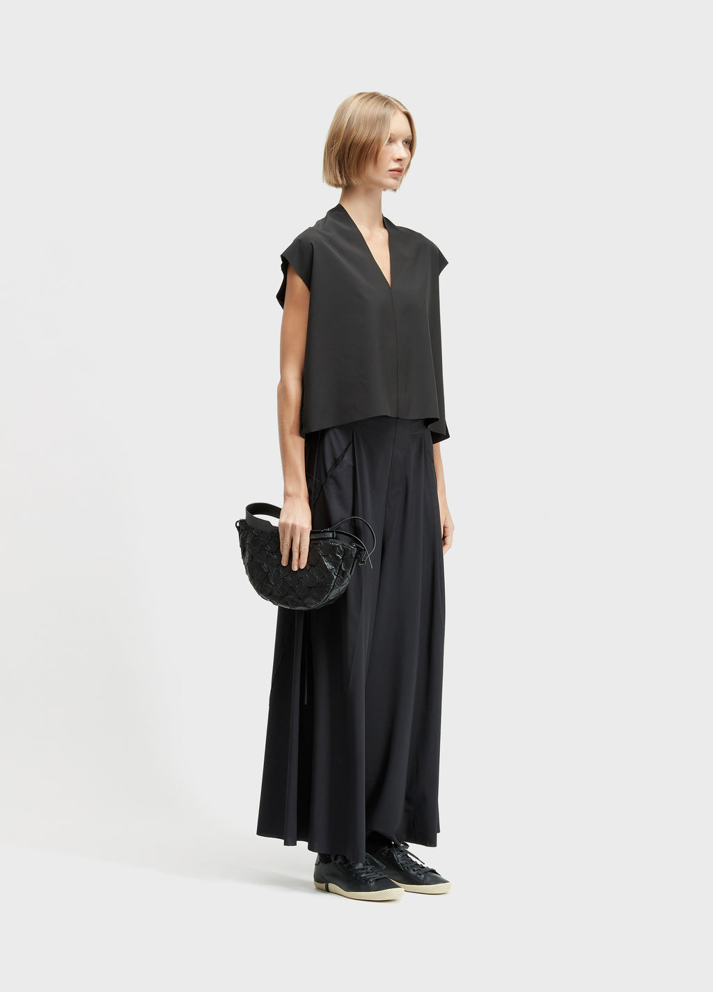 Blusa Sleeveless V Superlight Preto – Osklen – foto 2