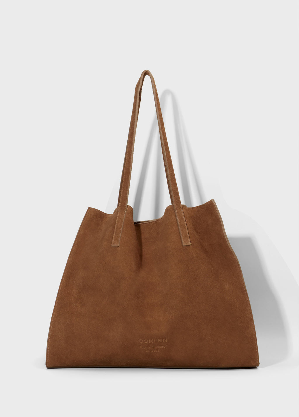 Bolsa Tote Yvi Camurça Capuccino – Osklen – foto 1