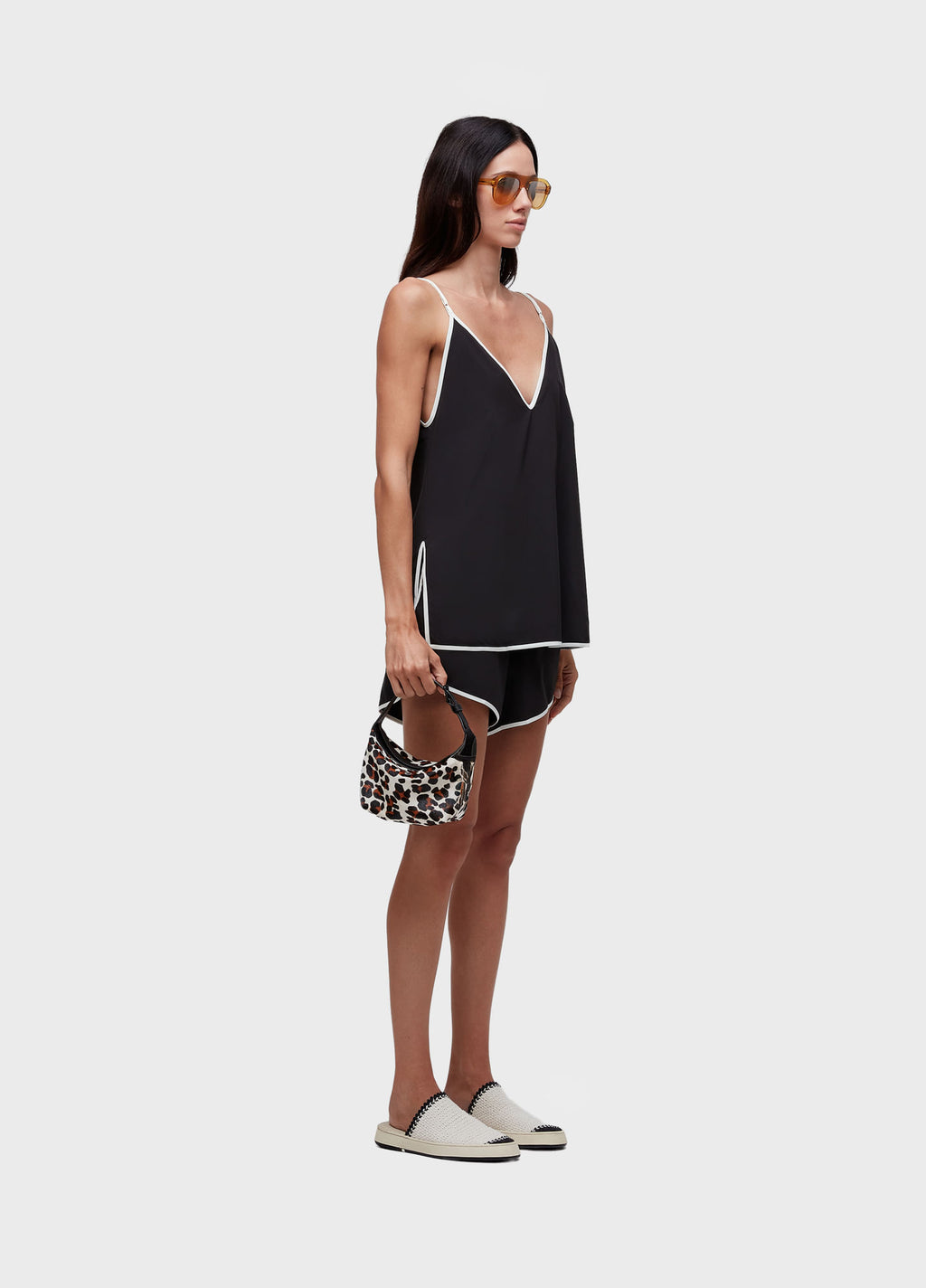 Short Superlight Viés Preto/Off-White – Osklen – foto 4