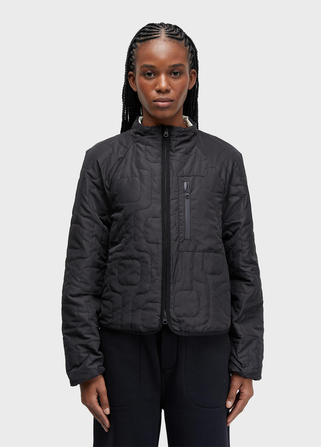 Casaco Matelassê Calçadão Double Face Preto/Off-White – Osklen – foto 1