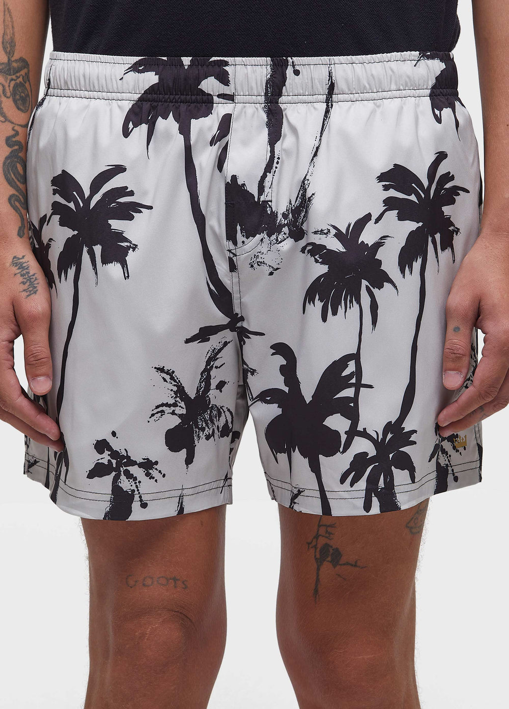 Beach Short Aquaone Rorschach Off-White/Preto – Osklen – foto 3