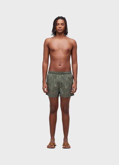 BEACH SHORT VINTAGE CORAL