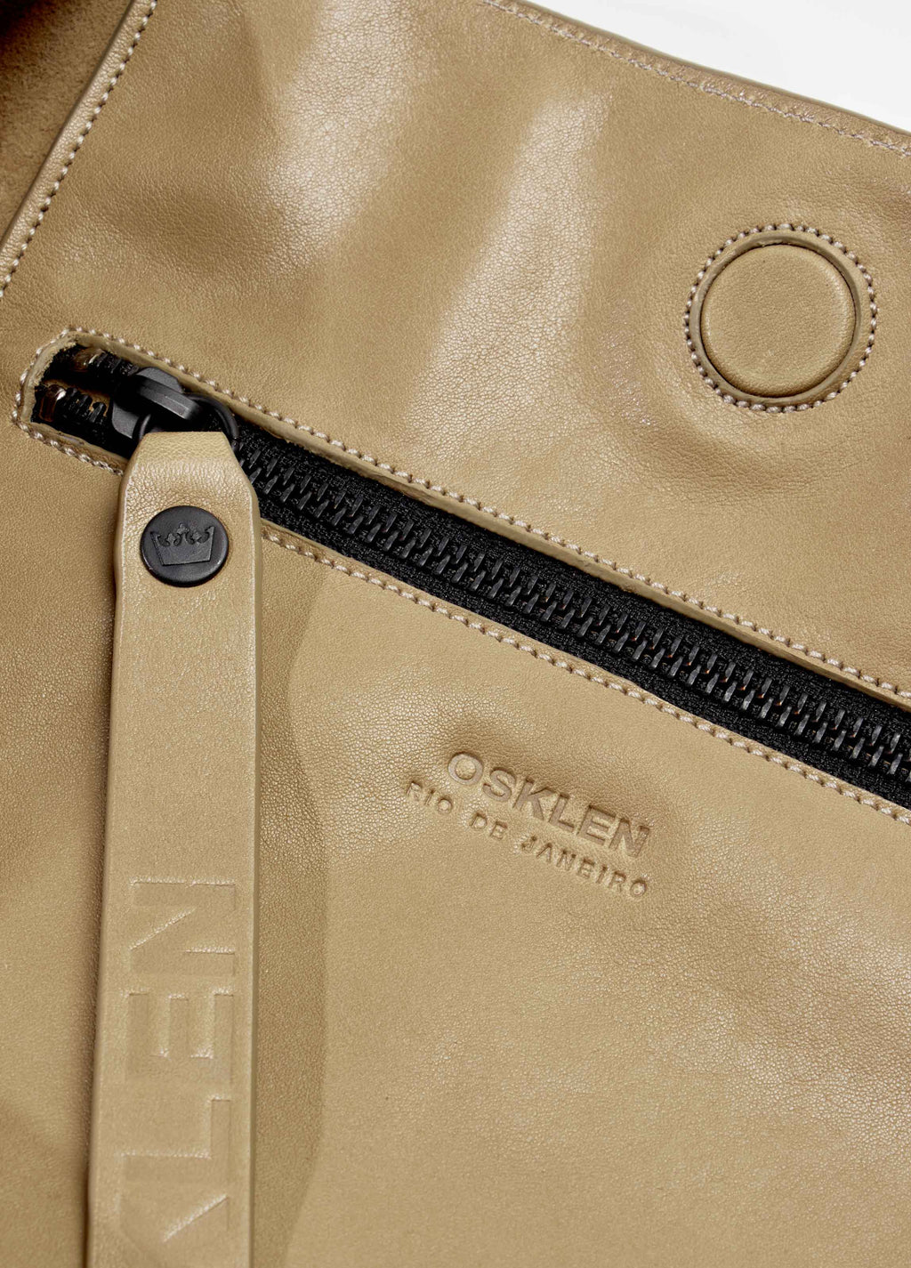 Bolsa Tote E-Leather Large Grafite – Osklen – foto 4