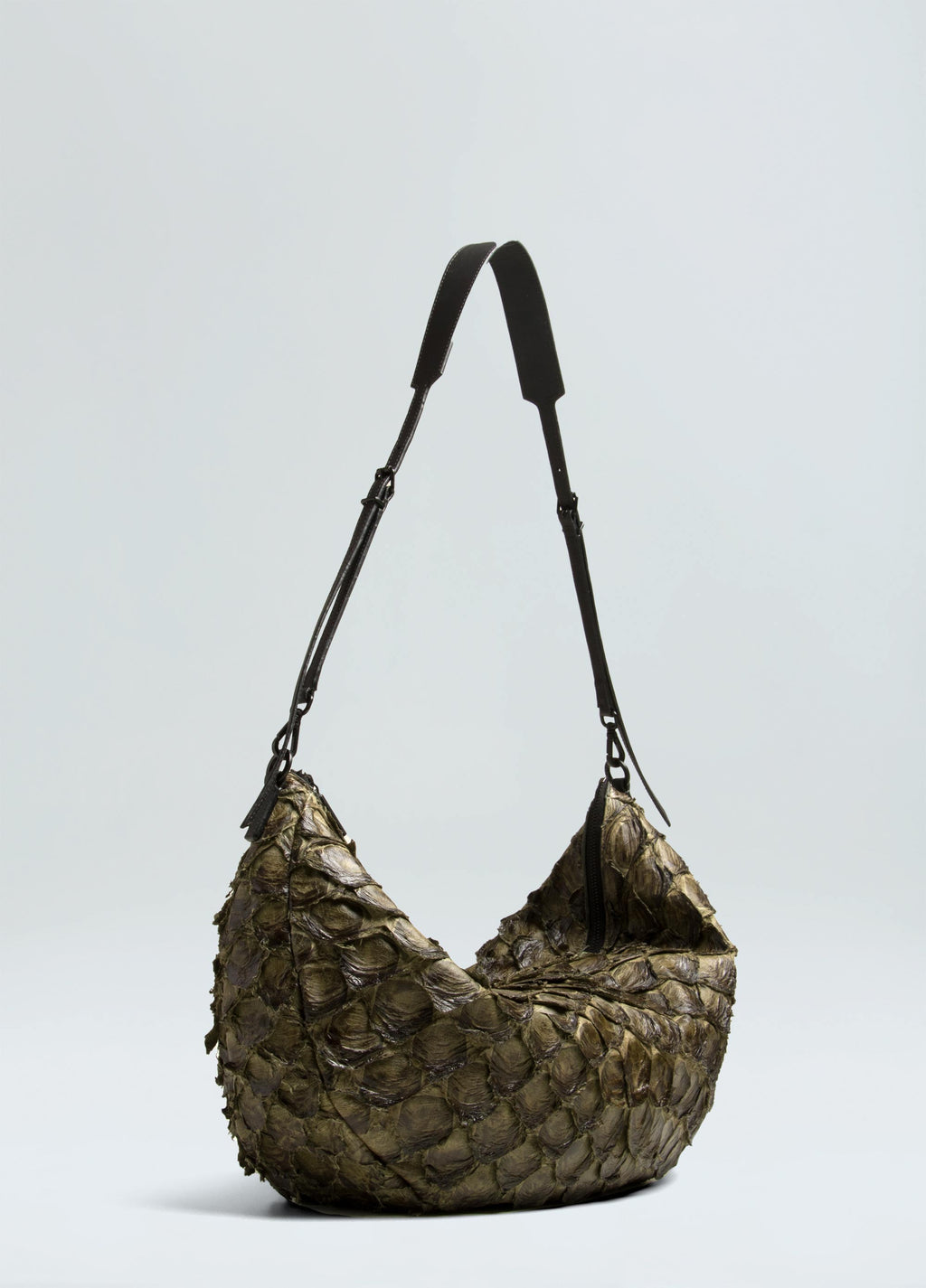 Andiroba Pirarucu Soft Bag Militar/Preto/Latex – Osklen – foto 2