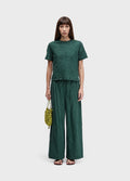 Calça Wrinkled Colour Verde Esmeralda – Osklen – foto 1